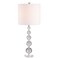 JONATHAN Y JYL5002A-SET2 Nala 28.5" Crystal LED Table Lamp Transitional Glam Bedside Desk Nightstand Lamp for Bedroom Living Room Office College Bookcase LED Bulbs Included, Clear/Chrome (Set of 2)