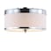 JONATHAN Y JYL9032A David 15" Metal LED Flush Mount Glam,Transitional,Traditional,Classic Dimmable, 2700K Cozy Warm Light, for Kitchen,Hallway,Bathroom,Stairwell, Chrome/White