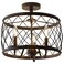JONATHAN Y JYL9037B Eleanor 15" 3 Metal LED Semi Flush Mount Ceiling Traditional Dimmable, 2700K Cozy Warm Light, for Kitchen,Hallway,Bathroom,Stairwell, Oil Rubbed Bronze, Oil-Rubbed Bronze