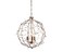 JONATHAN Y JYL9042A Isabelle 20" Adjustable Metal/Glass LED Pendant, Antique Gold Transitional;Traditional;Glam;French Country;Cottage, Dimmable, for Kitchen, Living Room,