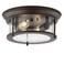 JONATHAN Y JYL7446B Lauren 13.25" Metal/Glass LED Flush Mount, Transitional,Glam,Classic,Industrial, Dimmable, 2700K Cozy Warm Light Kitchen,Hallway,Bathroom,Stairwell, Oil Rubbed Bronze