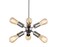 JONATHAN Y JYL9524A Jobs 17.5" Sputnik Metal LED Chandelier, Contemporary, Modern, Midcentury, Space Age, Living Room, Family Room, Dining Room, Kitchen, Hallway, Foyer, Nickel