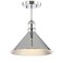 JONATHAN Y JYL9511B Nick 11" Metal LED Semi-Flush Mount, Farmhouse, Transitional, Traditional, Rustic, Industrial, Glam, Coastal, Contemporary, Modern, Kitchen, Bathroom, Hallway, Foyer, Chrome