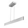 JONATHAN Y JYL7019B Draper 40" Dimmable Adjustable Integrated LED Metal Linear Pendant Minimalistic Modern Contemporary Dining Room Living Room Kitchen Foyer Bedroom Hallway, Brushed Aluminum