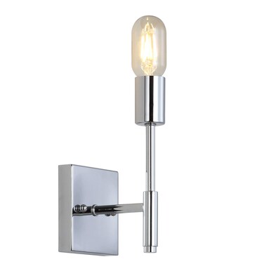 JONATHAN Y JYL7455A Turing 5" 1-Light Metal LED Wall Sconce Contemporary 2700K LED 4W Bulb for Entryway Lobby Kitchen Bathroom Bedroom Living Room Hallway, Chrome
