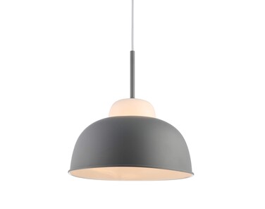 JONATHAN Y JYL9064A Simon 12" Adjustable Metal/Glass LED Pendant, Contemporary, Transitional, Boutique Hotel Style, Living Room, Dining Room, Kitchen, Bedroom, Bathroom, Hallway, Foyer, Closet, Gray