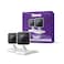 Roku New Indoor Camera 2024 - Home Security - 2-Pack - Wired Security Camera &amp; Pet Monitor with 1080p HD Color Night Vision, Works with Alexa &amp; Google, Motion &amp; Sound Detection, WDR &amp; WiFi 6