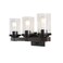 JONATHAN Y JYL7509A Bungalow 22.75" 3-Light Iron/Seeded Glass Rustic Farmhouse LED Vanity Light, Oil Rubbed Bronze 2700K LED 4W Bulbs for Bedroom Livingroom Bathroom Hallway, Oil Rubbed Bronze