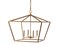 JONATHAN Y JYL7520C Gatsby 23" 4-Light Adjustable Iron Rustic Glam LED Pendant Industrial Vintage Cottage Dimmable Dining Room Living Room Kitchen Foyer Bedroom Hallway, Gold