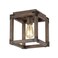JONATHAN Y JYL7473A Magnolia 8" Iron Rustic Farmhouse LED Flush Mount, Brown Industrial,Vintage,Cottage, Transitional, Dimmable, 2700K Cozy Warm Light Kitchen,Hallway,Bathroom,Stairwell, Brown