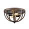JONATHAN Y JYL7479A Darlene 13" 2-Light Iron Rustic Farmhouse LED Flush Mount,Industrial,Vintage,Cottage,Transitional, Dimmable, 2700K Cozy Warm Light Kitchen,Hallway,Bathroom,Stairwell, Brown
