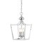 JONATHAN Y JYL7560B Camden 10&quot; 3-Light Iron Classic Midcentury Pendant Lantern Rustic Transitional Dining Room Living Room Kitchen Foyer Bedroom Hallway, Chrome