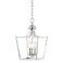 JONATHAN Y JYL7560B Camden 10" 3-Light Iron Classic Midcentury Pendant Lantern Rustic Transitional Dining Room Living Room Kitchen Foyer Bedroom Hallway, Chrome