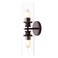 JONATHAN Y JYL7577B Jules Edison 16.5" Cylinder 2-Light Iron/Seeded Glass Farmhouse Contemporary LED Vanity Rustic Modern Bohemian 2700K 4W Bulbs Bedroom Living Room Bathroom, Oil Rubbed Bronze