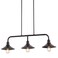 JONATHAN Y JYL1113A Cade 34.25" 3-Light Metal Farmhouse Industrial LED Pendant, Rustic, Transitional, for Dining Room, Kitchen, Living Room, Oil Rubbed Bronze