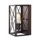 JONATHAN Y JYL1310A Norris X-Frame 6" 1-Light Farmhouse Rustic Iron LED Sconce Bohemian Industrial Entryway Lobby Kitchen Bathroom Bedroom Living Room Hallway, Oil Rubbed Bronze/Wood Finish