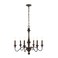 JONATHAN Y JYL1320A Oakley 25" 6-Light Midcentury Farmhouse Iron LED Chandelier Rustic Traditional Dining Room Living Room Kitchen Island Foyer, Wood Finished/Oil Rubbed Bronze