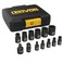 LEXIVON E-TORX Socket Set, Chrome Vanadium Alloy Steel   13-Piece Female Star Socket E4 - E20 Set   Enhanced Storage Case (LX-147)
