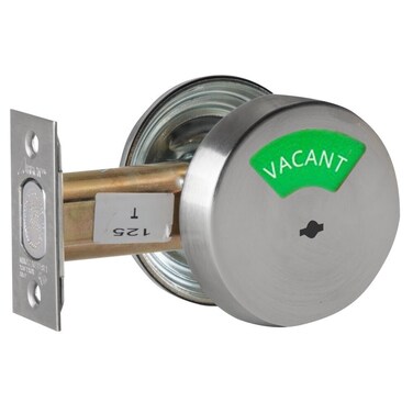 Deadbolt Less Cylinder, Satin Chrome