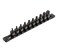 ARES 24001-10-Piece 3/8-Inch Drive Low Profile Impact Torx Bit Driver Set - Chrome-Moly Steel &amp; Manganese Phosphate Coating - Star Bit Size Range T25-T70 - Reusable Storage Rail