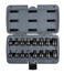ARES 23021-16-Piece Stubby Impact SAE and Metric Hex Bit Socket Set - Chrome Moly Steel Construction and Manganese Phosphate Coating - Includes Storage Case - Designed for Impact Use