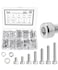 Mr. Pen- Nuts and Bolts Assortment Kit, 210 pcs, Stainless Steel, M5 Screws (7 Sizes 6-30mm) Hex Socket Head Cap Assorted Nuts and Bolts, Nut Bolt and Washer Assortment, Bolt and Nut Assortment