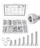 Mr. Pen- Nuts and Bolts Assortment Kit, 120 pcs, Stainless Steel, M6 Screws (7 Sizes 10-35mm)Hex Socket Head Cap Screws Assorted Nuts and Bolts, Nut Bolt and Washer Assortment, Bolt and Nut Assortment
