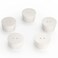 stonylab Solid Rubber Stoppers with Dual-Hole, 5-Pack Air-Tight 7# Natural Rubber Stoppers Lab Seal for Chemical Experiments