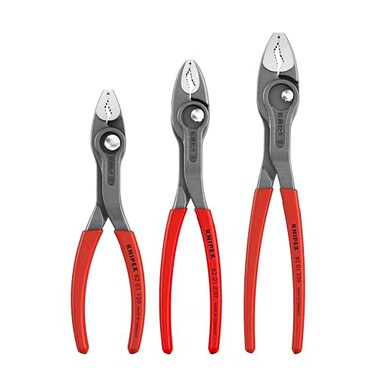 Knipex - 3 Pc TwinGrip Pliers Set, Plastic Dipped (002006US4)
