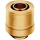 Corsair Hydro X Series, XF Compression 10/13 mm (3/8" or 1/2") ID/OD Fittings, Four Pack (G1/4 Inch BSPP Port Threads, Solid Brass Durability, Compatible with Additional Hydro X Adapters) Gold