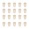 StonyLab Solid Rubber Stoppers, 20-Pack 00# White Tapered Lab Seal Rubber Stoppers