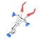 StonyLab 2 Prong Dual Adjust Swivel Clamp, Sturdy 2 Prong Double Adjust Multipurpose 360 Degree Swivel Rubber Coated Clamp with Boss Head for Laboratory Use