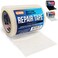 Repair Tape for Fabric Boat Covers, Canvas Tents, Pop-Up Campers, RV Awnings, Tarps, Canopies, Bimini Tops, Sails, Air Mattress Patch Kit, 30ft x 3" Clear Heavy-Duty Waterproof Vinyl