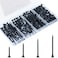 KURUI Drywall Screws Assortment Kit, #6 Black Wood Screws for Drywall,165pcs Coarse Thread Sheetrock Screws Set, Phillips Drive Self Tapping Dry Wall Screws 4 Sizes 1",1-1/4",1-5/8",2