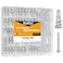 KURUI #6 Zinc Self-Drilling Drywall Anchors, 116PCs Hollow Metal Wall Anchors and Screws Kit, 58 Heavy Duty Sheetrock Anchors + 58#6 x 1-1/4'' Screws, 50LB Hanging and Mounting