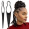 Interlocking Tools for Locs   Sisterlock and Dreadlocks Starter Kit: Tightening Accessories with Locking Needle for Small, Medium, and Large Dreads (1 Large + 1 Small Pin)