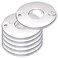 Floor and Ceiling Plate Split Flange, Fits 1-1/4 Inch IPS Galvanized Pipe or 1-1/2 Inch Copper Pipe, Chrome Finish (Pack of 6)