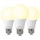 DEGNJU A19 LED Light Bulbs, 60 Watt Equivalent LED Bulbs, Soft White 2700K, 800 Lumens, E26 Standard Base, Non-Dimmable, 8.5W Warm White LED Bulbs for Bedroom Living Room, 3 Pack