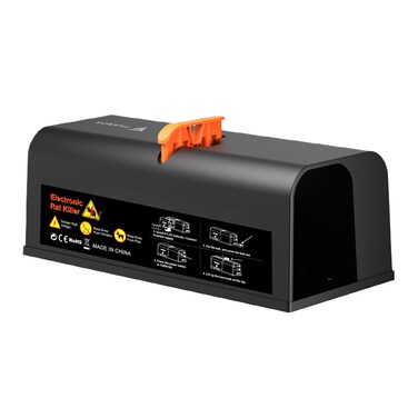 X-PEST Electric Mouse Traps Indoor for Home, Anti-Escape, No Touch, No View Effective Humane Electric Rat Trap Zapper, MK08S, Black