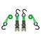 SmartStraps Ratchet Straps - 6ft GRN Padded Ratchet 2pk 1,500lb , green -SMAR138