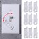 YLOVAN Toggle Switch Plate Cover Guard 10 Pack Clear - Security, Circuit and Child Protection for Indoor/Outdoor Wall Plate Covers