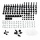 Fairing Bolt Kit Screws Nuts Washers Clips Motorcycle Bolts Fit for Aprilia RSV4 1000 RS125 RS4 50 CNC Aluminium Fairing Bolt Screws Kits Hardware (Black)