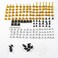 Motorcycle Fastener Clips Bolt Kit Fairing Stainless Steel Screws Fit For Yamaha YZF1000 R1 2002 2003 2004 2005 2006 r1 02-06 CNC Aluminium Hardware Well Nuts Washers Bolts Screw Kits (Gold)