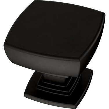 Franklin Brass Parow Cabinet Knob, Matte Black, 1-1/8 in (29mm) Dresser Drawer Pull, 10 Pack, P29542Z-FB-B