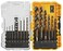 DEWALT Drill Bit Set, 14-Piece, 135 Degree Split Point, For Plastic, Wood and Metal (DWA1184)