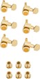 Fender Deluxe Locking Staggered Guitar Tuners, Guitar Accessories, Gold