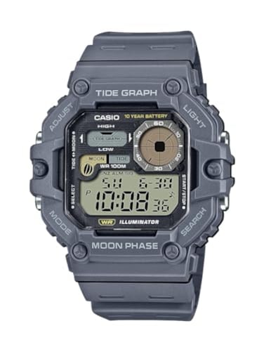Casio Illuminator Tide Graph Moon Phase 10-Year Battery Digital Watch WS-1700H-8AV