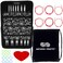 ChiaoGoo Twist Red Lace 5-Inch Complete 7500-C Interchangeable Circular Knitting Needle Set, Sizes US 2, 3, 4, 5, 6, 7, 8, 9, 10, 10.5, 11, 13, 15 with 6 Cords with Project Bag