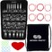 ChiaoGoo Twist Red Lace 4-Inch Complete 7400-C Interchangeable Circular Knitting Needle Set, Sizes US 2, 3, 4, 5, 6, 7, 8, 9, 10, 10.5, 11, 13, 15 with 6 Cords with Project Bag