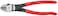 KNIPEX Tools 74 21 200, 8-Inch High Leverage Angled Diagonal Cutters